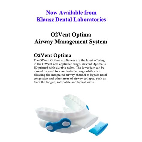 Introducing the O2Vent Optima... - Klausz Dental Laboratory