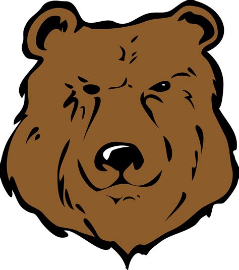 Grizzly Bear Head Clipart