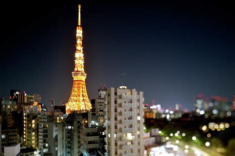 Tokyo Tower At Night by Vladimir Zakharov