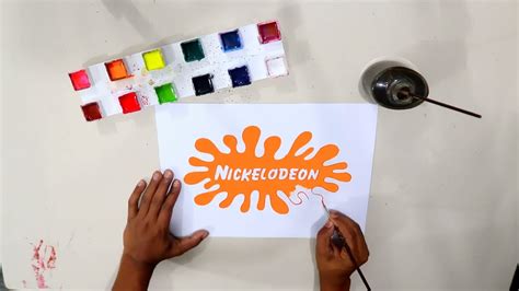 How to draw the Nickelodeon logo - YouTube