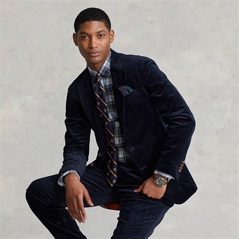 Ralph Lauren Polo Soft Corduroy Suit Jacket in Blue for Men | Lyst