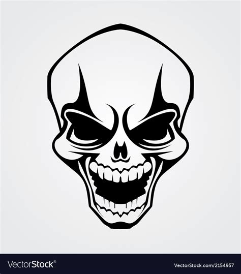 Skull tribal Royalty Free Vector Image - VectorStock