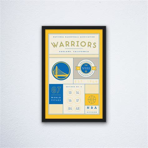 Golden State Warriors Stats Print - Etsy