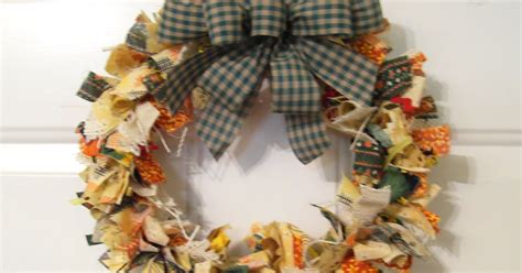 Autumn Harvest Rag Wreath | Bumbleberries Boutique