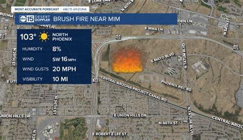 40-acre brush fire sparks near Loop 101 and SR 51