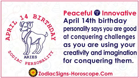 April 14 Zodiac (Aries) Horoscope Birthday Personality and Lucky Things