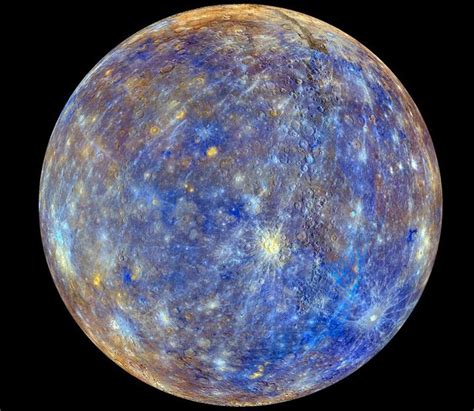 the entire surface of planet Mercury has been mapped. compilation of thousands of images of ...