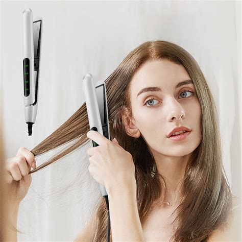 Purpose Hair Iron for Straight and Curly Hair with LCD Display Natural Curls Natural Straight ...