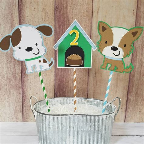 Puppy Birthday Centerpiece - Etsy