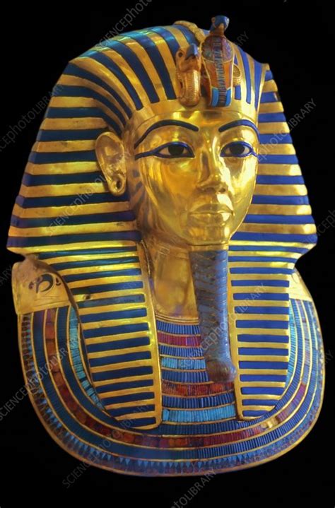 Tutankhamun's death mask - Stock Image - C010/9553 - Science Photo Library