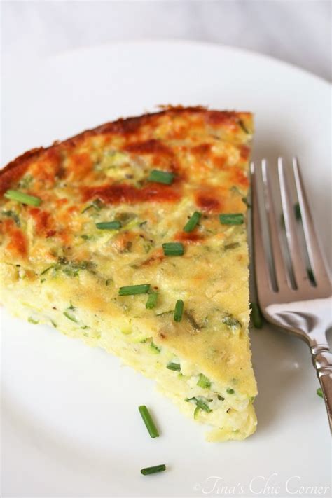 Crustless Zucchini Pie – Tina's Chic Corner