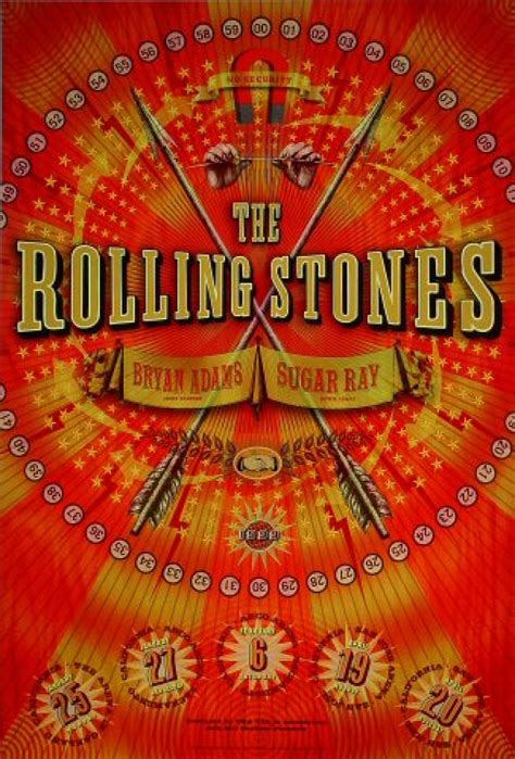 The Rolling Stones Vintage Concert Poster from Oakland Coliseum Arena, Jan 25, 1999 at Wolfgang's