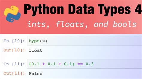 Python data types 4: ints, floats, and bools - YouTube