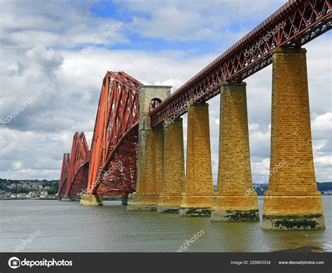 Iconic Forth Bridge Unesco World Heritage Site Carries Rail Tracks ...