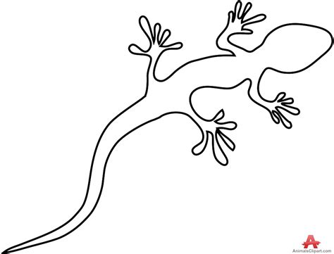 Lizard Drawing Outline at PaintingValley.com | Explore collection of Lizard Drawing Outline