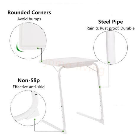 Height Adjustable Beside Table Folding Computer Desk Lifting Multi-Purpose Side Table Bed Table ...
