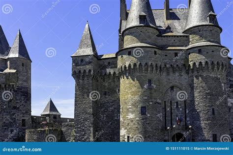 Chateau De Vitre - Medieval Castle in the Town of Vitre, France Stock ...