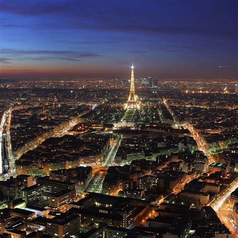 Top view of the Eiffel Tower iPad Wallpapers Free Download