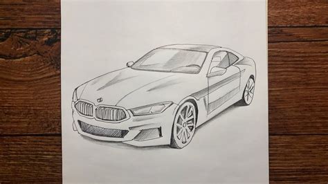 How to draw a Bmw || Bmw Drawing step by step - YouTube