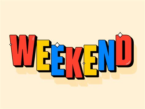 WEEKEND by ǝɔʎoΛ ʇɐW on Dribbble | Motion design animation, Motion graphics design, Motion ...