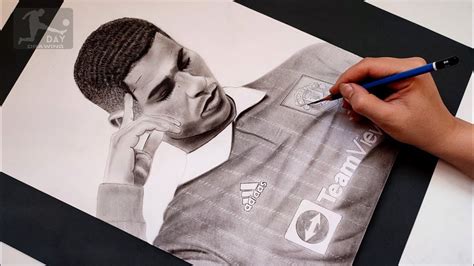 Drawing Marcus Rashford in Manchester United 2023 || How to draw Marcus Rashford - YouTube