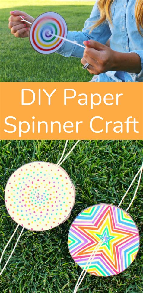 DIY Paper Spinner for Endless Fun - Make and Takes