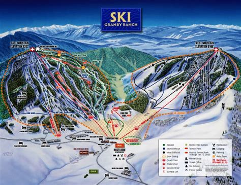 Granby Ranch Trail Map - SnowBrains