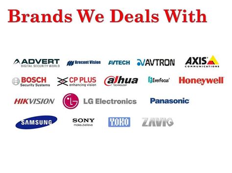 Brands We Deal With | Honeywell security system, Honeywell security, Lg electronics