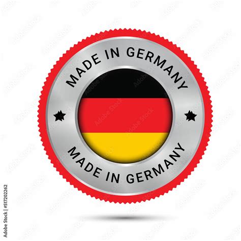 Made in Germany vector logo. Germany flags logo design. Stock Vector ...