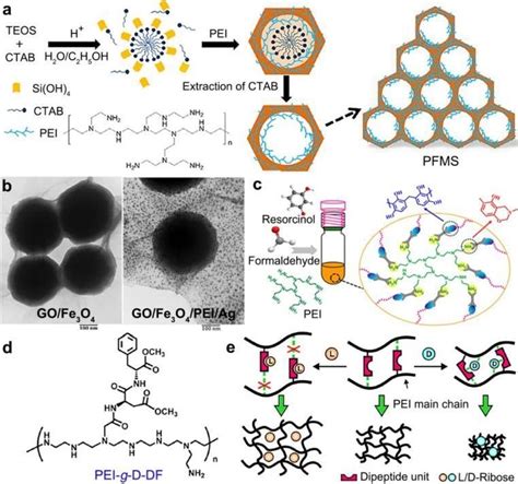 PEI-based materials for peptides enrichments. (a) A synthetic route for... | Download Scientific ...