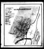 Schuylerville, Atlas: Saratoga County 1866, New York Historical Map