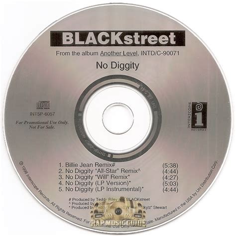 Blackstreet - No Diggity: Promo, Single. CD | Rap Music Guide