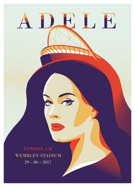 ADELE on Behance | Adele concert, Adele, Tour posters