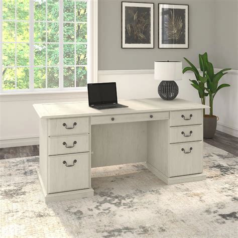 Darby Home Co Twyman Executive Desk & Reviews | Bush furniture, Desk with drawers, Executive desk