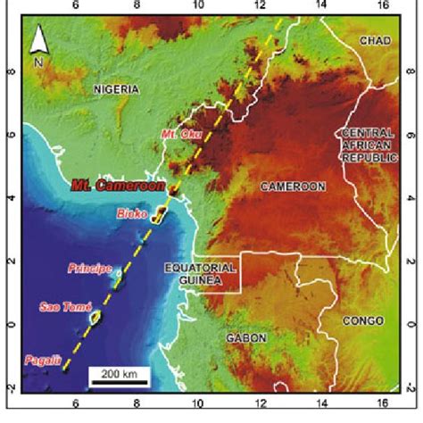 Lava flow hazard map around Mt. Cameroon volcano. Source Favalli et al.... | Download Scientific ...