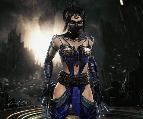 ArtStation - MKX Assassin Kitana skin concept for MK11, Renan Souza