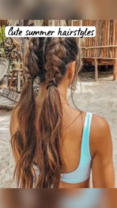 Cute summer hairstyles☀️ | Hair styles, Summer hairstyles, Beach hair