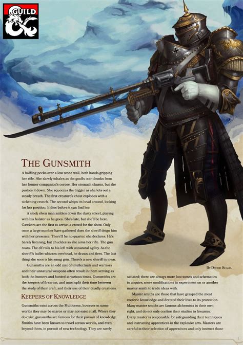 Gunsmith (5E firearms class) : r/DnD