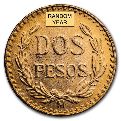 Mexican 2 Peso Random Gold Coin - Exodus Bullion