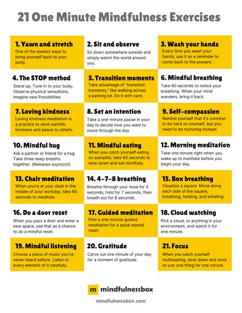 21 Quick Mindfulness Exercises (Less Than One Minute Each)