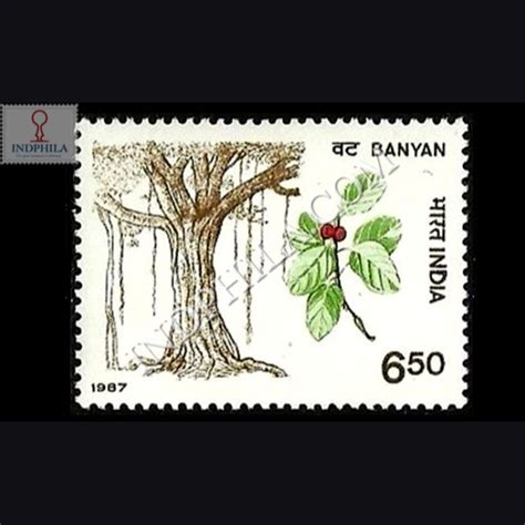 India 1987 Indian Trees Banyan Mnh Single Stamp - Largest Online Dealer & Portal for Stamps of India