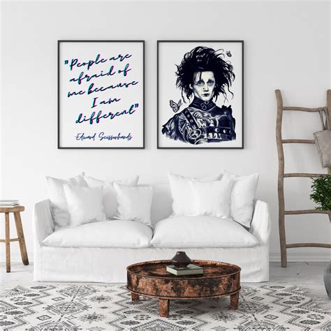 Johnny Depp as Edward Scissorhands Printable Art, Johnny Depp Art ...