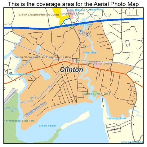 Aerial Photography Map of Clinton, CT Connecticut