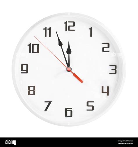 Clock face showing midnight midday hi-res stock photography and images ...