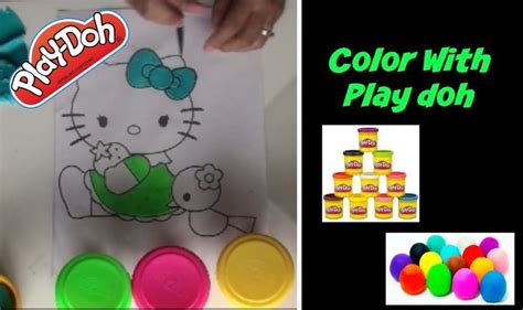 play doh Coloringh Book :Neon Hello kitty | Hello kitty, Play doh fun ...