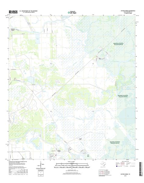 MyTopo Oyster Creek, Texas USGS Quad Topo Map