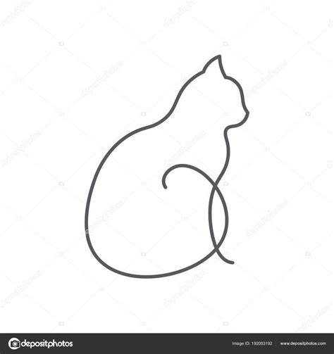 25+ › Bildergebnis für eine Zeile Katze › Hund Tattoo | Cat tattoo simple, Animal line drawings ...