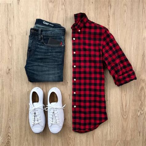 Red And Black Shirt, Red Shirt, Red Black, Flannel Outfits, Mens Outfits, Fashion Outfits ...