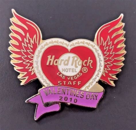 HARD ROCK HOTEL Las Vegas Valentines Day Heart Pin 2010 Limited Edition Staff $38.99 - PicClick
