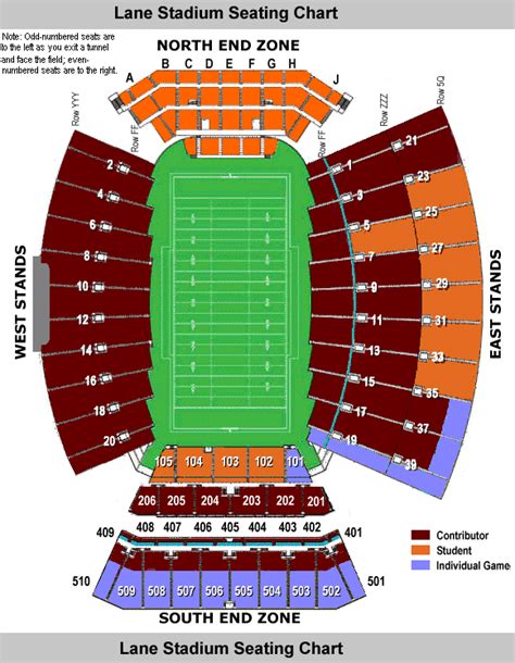 TechSideline.com: Lane Stadium Seating Chart